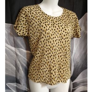 Milano Tan & Black Blouse